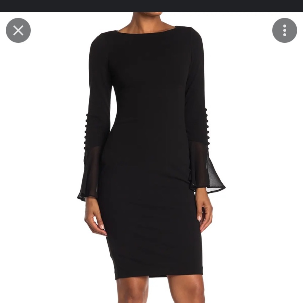 Black long sleeve Calvin Klein dress